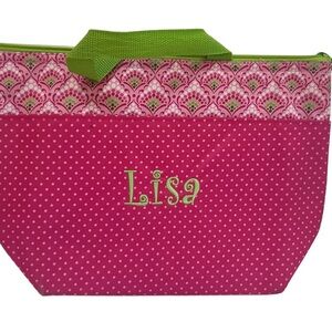 Thirty One Thermal Lunch Tote Bag with exterior Pocket. Pre-owned